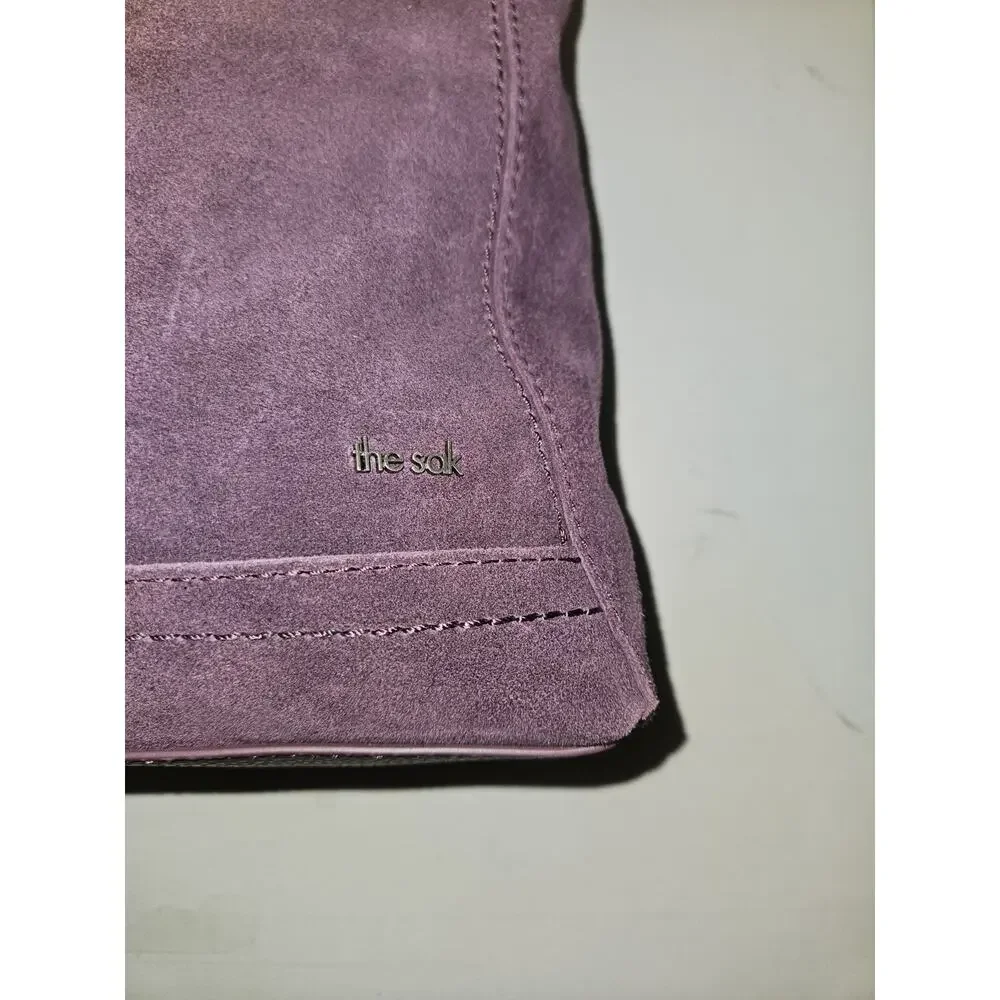 NWOT THE Sak Lucia Suede Leather Crossbody In Aubergine Color 11x12